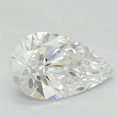 1.23ct D VS1 Rare Carat Ideal Cut Pear Lab Grown Diamond