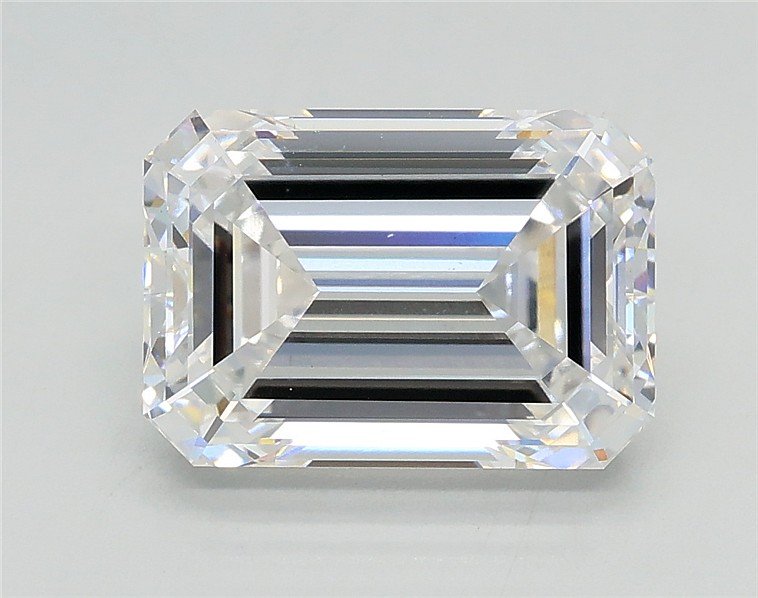 3.02ct E VS1 Rare Carat Ideal Cut Emerald Lab Grown Diamond