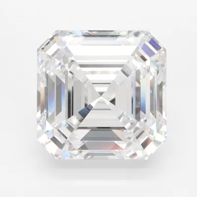 5.58ct E VVS1 Rare Carat Ideal Cut Asscher Lab Grown Diamond