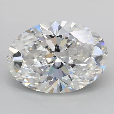 3.09ct D VS1 Rare Carat Ideal Cut Oval Lab Grown Diamond
