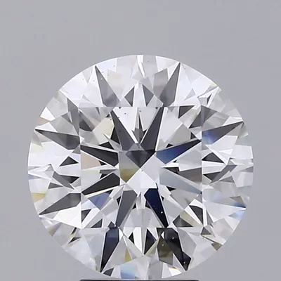 4.71ct D VS2 Rare Carat Ideal Cut Round Lab Grown Diamond