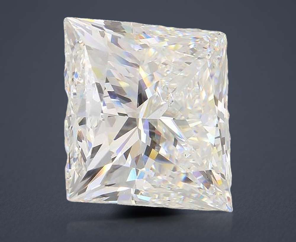 25.72ct F VS1 Rare Carat Ideal Cut Princess Lab Grown Diamond