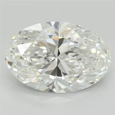 5.27ct E VVS2 Rare Carat Ideal Cut Oval Lab Grown Diamond