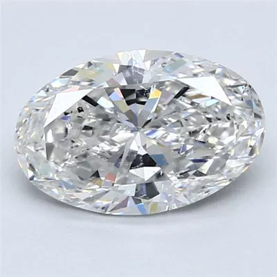 2.01ct F SI2 Rare Carat Ideal Cut Oval Diamond