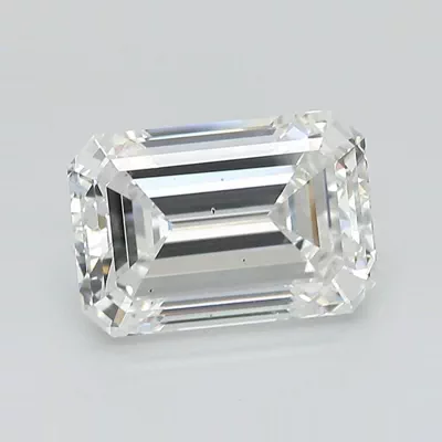 3.36ct D VS2 Very Good Cut Emerald Lab Grown Diamond