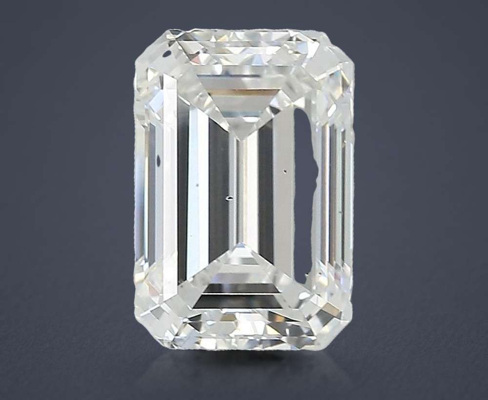 3.36ct D VS2 Very Good Cut Emerald Lab Grown Diamond
