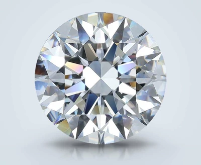 6.02ct G VVS2 Rare Carat Ideal Cut Round Diamond