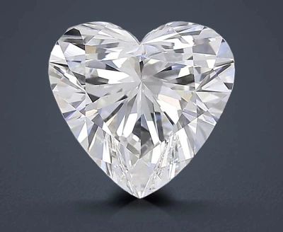 6.03ct G VVS2 Rare Carat Ideal Cut Heart Lab Grown Diamond