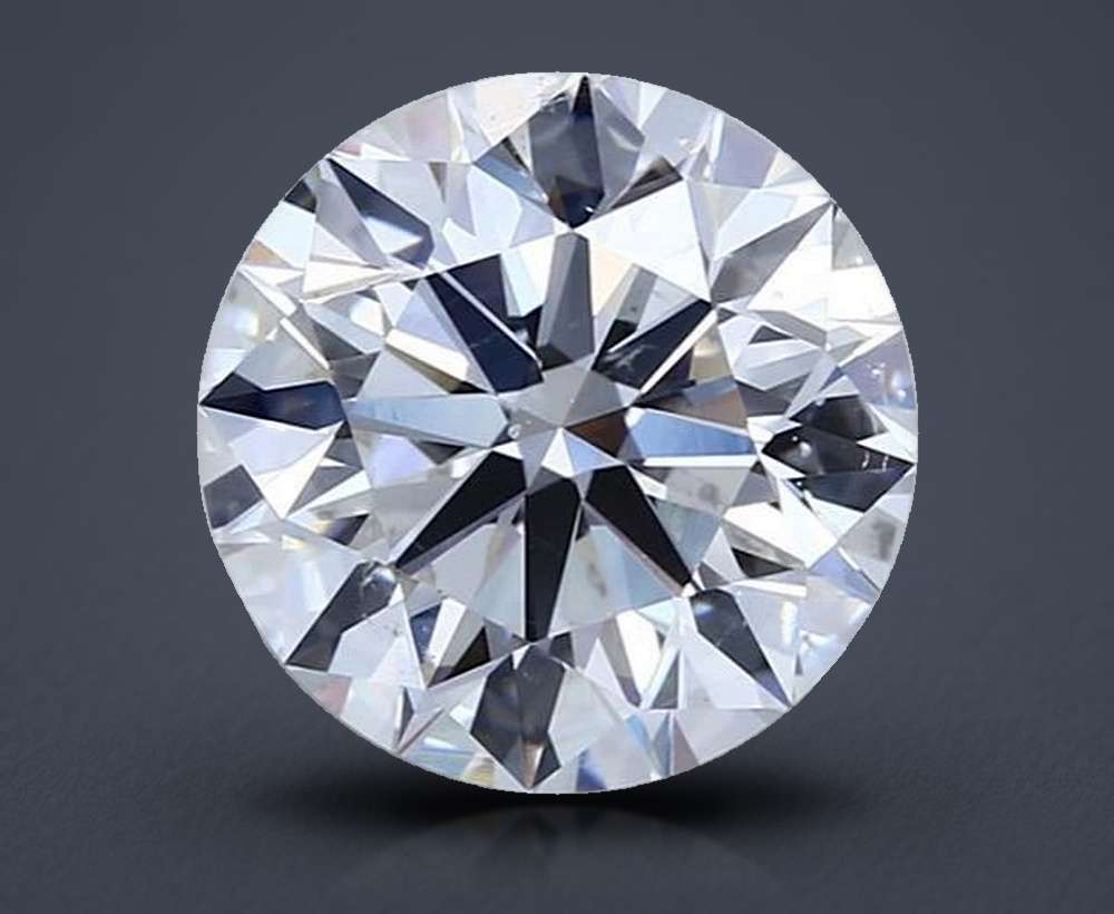 3.01ct G SI1 Rare Carat Ideal Cut Round Diamond