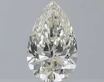 3.01ct K SI2 Rare Carat Ideal Cut Pear Diamond