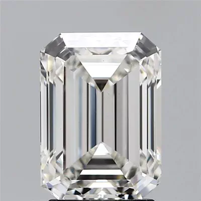 2.86ct H VS1 Excellent Cut Emerald Lab Grown Diamond