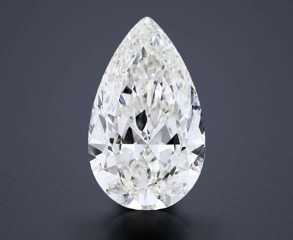 15.28ct H VVS2 Rare Carat Ideal Cut Pear Lab Grown Diamond