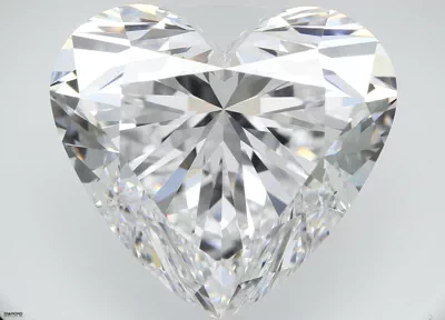 13.36ct D FL Rare Carat Ideal Cut Heart Diamond