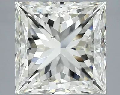 5.02ct J VS2 Very Good Cut Princess Diamond