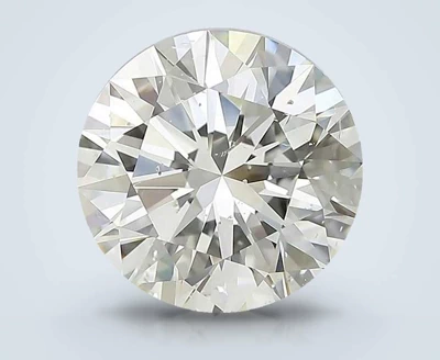 3.33ct J SI2 Rare Carat Ideal Cut Round Diamond