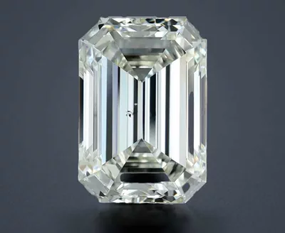 3.05ct K SI1 Rare Carat Ideal Cut Emerald Diamond