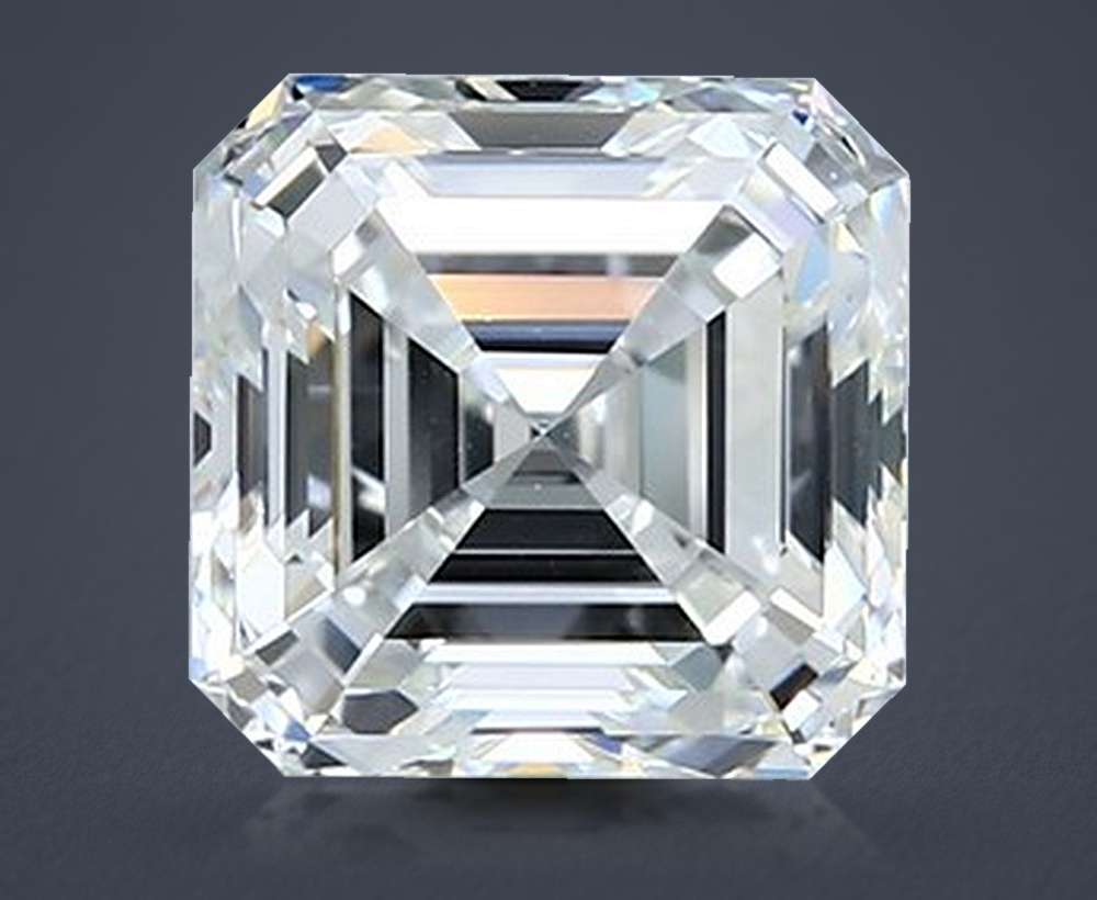 3.02ct G VS1 Rare Carat Ideal Cut Asscher Diamond