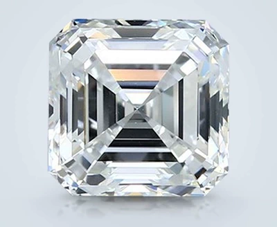 3.02ct G VS1 Rare Carat Ideal Cut Asscher Diamond