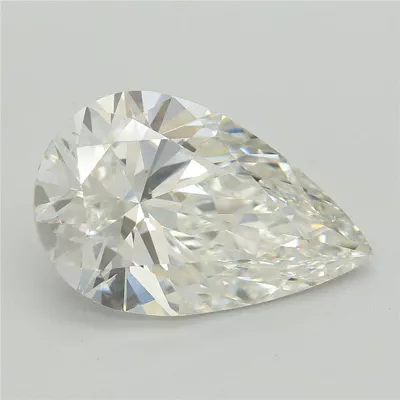 4.04ct F VS1 Rare Carat Ideal Cut Pear Lab Grown Diamond