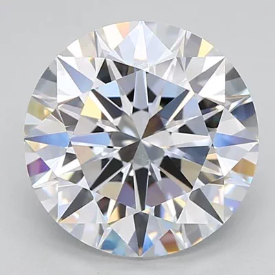 4.51ct D VVS2 Rare Carat Ideal Cut Round Lab Grown Diamond