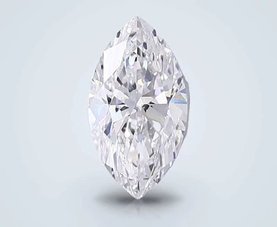 3.06ct E VS2 Rare Carat Ideal Cut Marquise Lab Grown Diamond