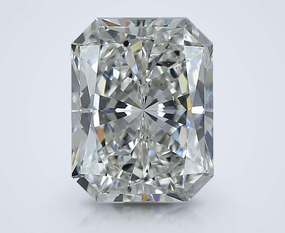 4.21ct G VS2 Rare Carat Ideal Cut Radiant Diamond