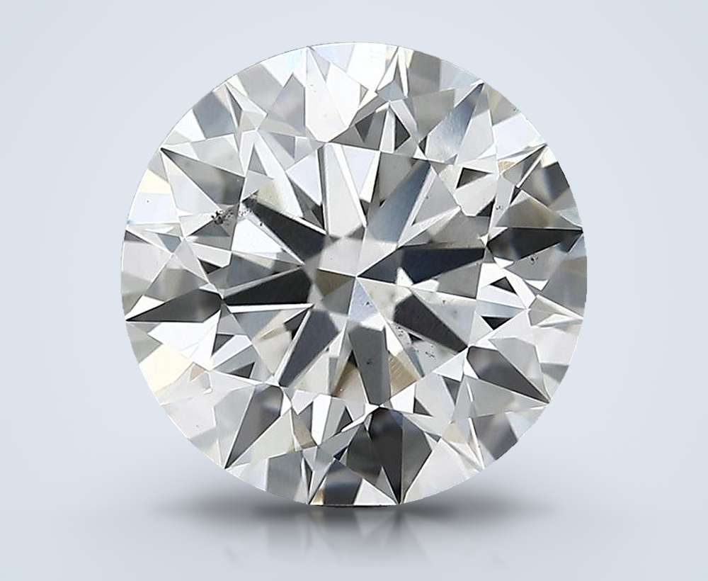 4.36ct F SI1 Rare Carat Ideal Cut Round Lab Grown Diamond