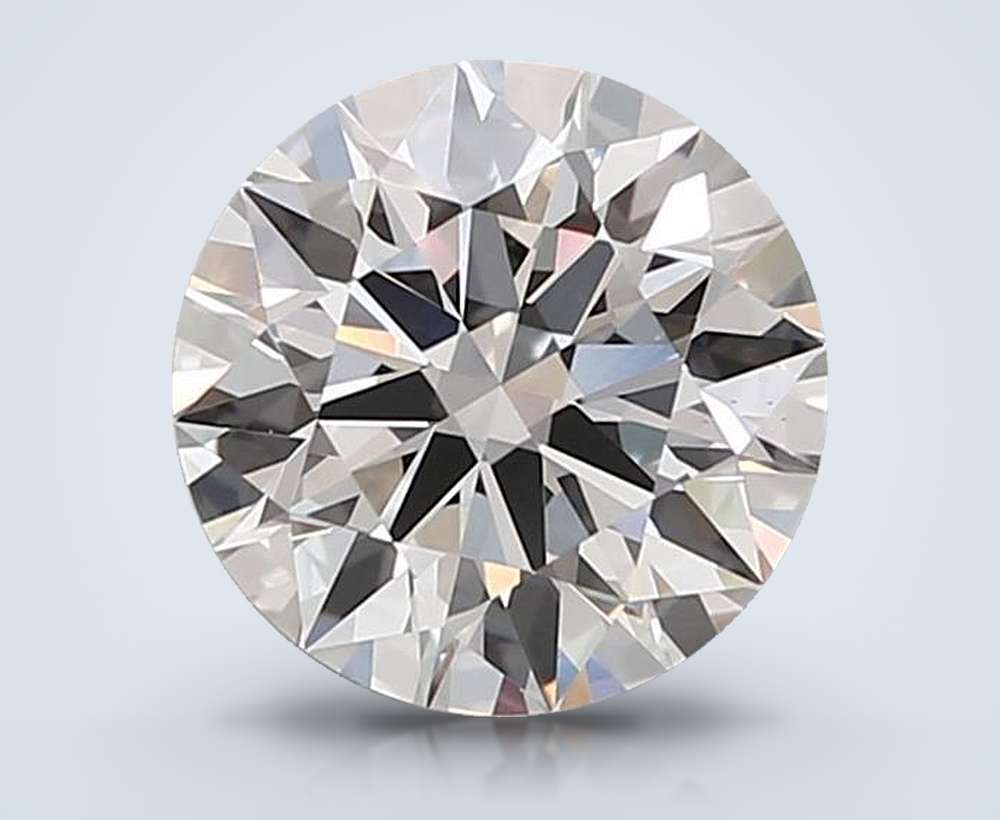 2.01ct F VS1 Rare Carat Ideal Cut Round Lab Grown Diamond
