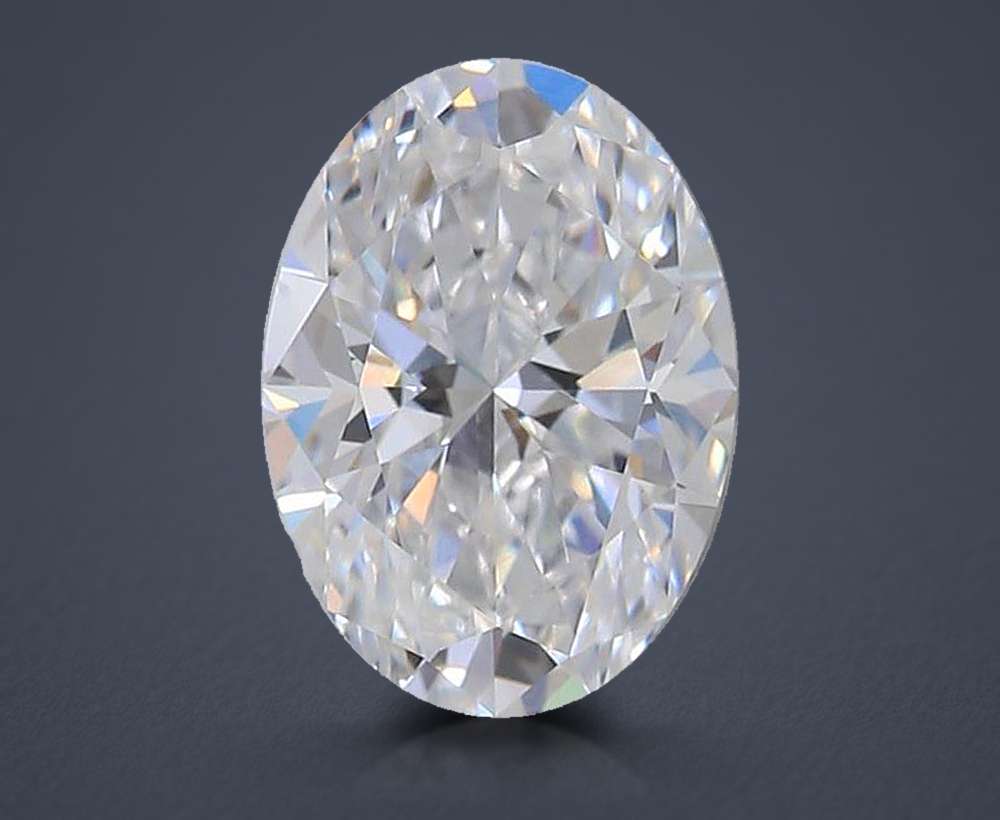 1.02ct D VVS2 Rare Carat Ideal Cut Oval Lab Grown Diamond