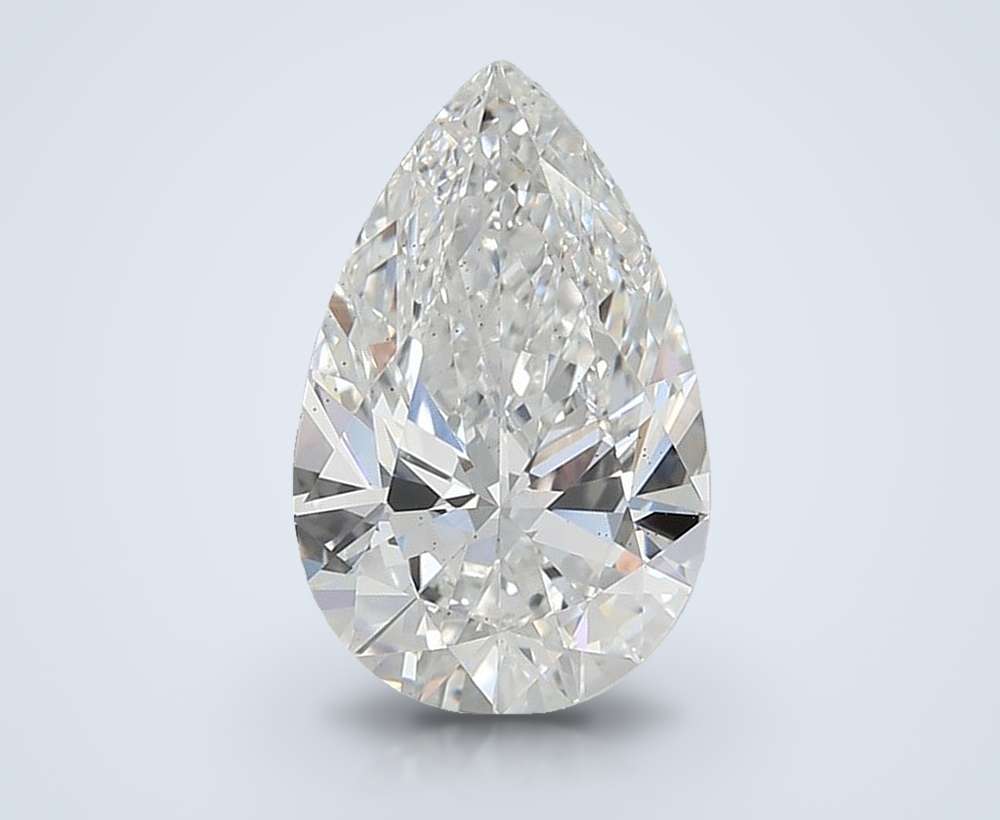 3.01ct E VS2 Rare Carat Ideal Cut Pear Lab Grown Diamond