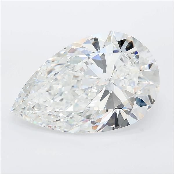 9.26ct E VVS2 Rare Carat Ideal Cut Pear Lab Grown Diamond