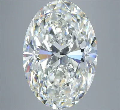7.01ct H SI1 Rare Carat Ideal Cut Oval Diamond