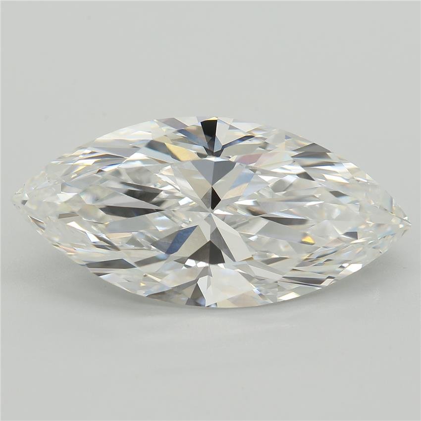 6.10ct E VVS2 Rare Carat Ideal Cut Marquise Lab Grown Diamond
