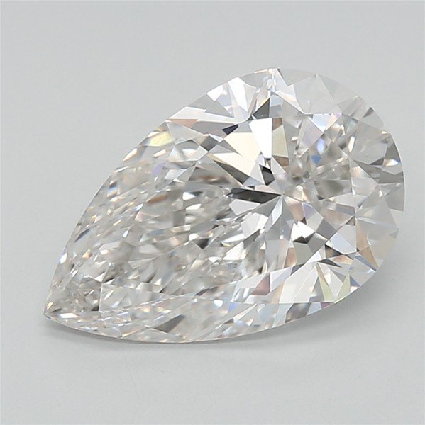 3.04ct G VS1 Rare Carat Ideal Cut Pear Lab Grown Diamond