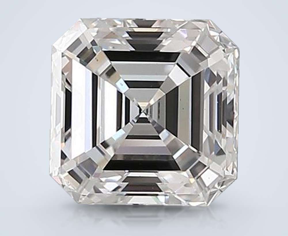 2.04ct E VS1 Rare Carat Ideal Cut Asscher Lab Grown Diamond