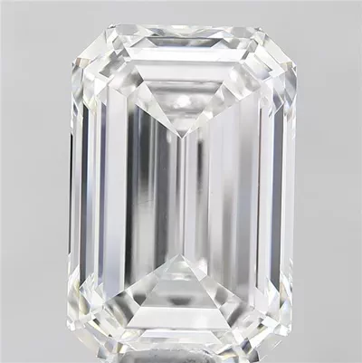 15.09ct F VVS2 Very Good Cut Emerald Lab Grown Diamond
