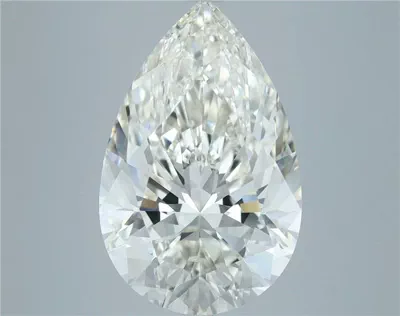 7.02ct I SI1 Rare Carat Ideal Cut Pear Diamond
