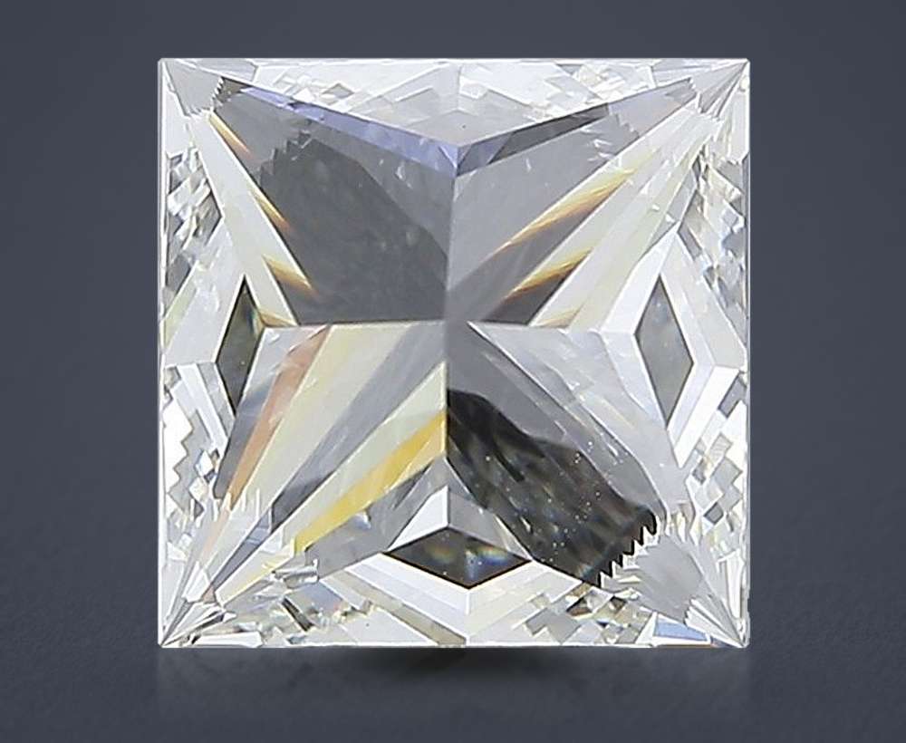 6.04ct G VVS2 Rare Carat Ideal Cut Princess Lab Grown Diamond