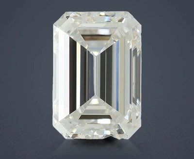 4.09ct F VS1 Rare Carat Ideal Cut Emerald Lab Grown Diamond