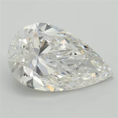 8.05ct E VVS2 Rare Carat Ideal Cut Pear Lab Grown Diamond