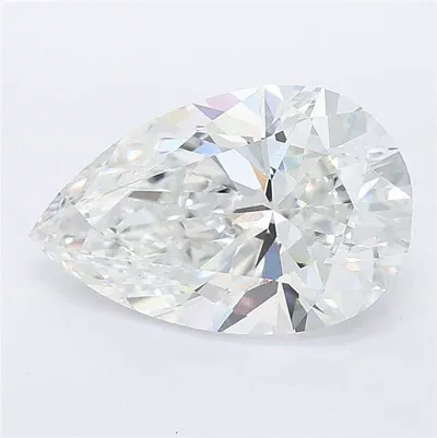 2.55ct E VVS2 Rare Carat Ideal Cut Pear Lab Grown Diamond