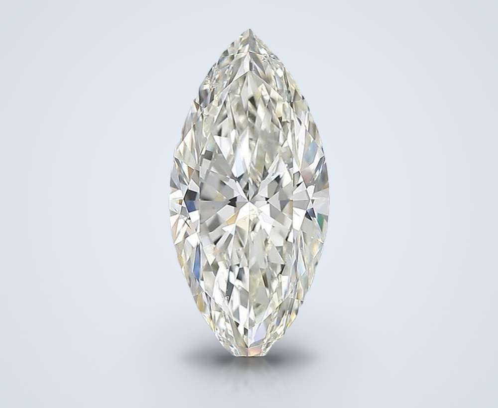 3.01ct J SI2 Rare Carat Ideal Cut Marquise Diamond