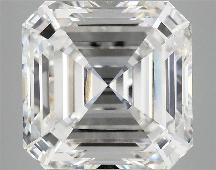 8.05ct F VVS2 Very Good Cut Asscher Lab Grown Diamond