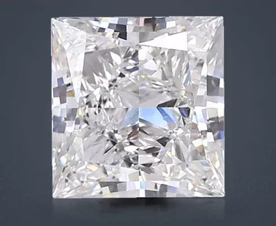 5.01ct F VS1 Rare Carat Ideal Cut Princess Lab Grown Diamond