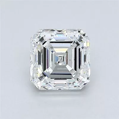 1.01ct E VS2 Very Good Cut Asscher Diamond