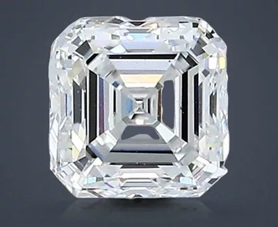 1.01ct E VS2 Very Good Cut Asscher Diamond