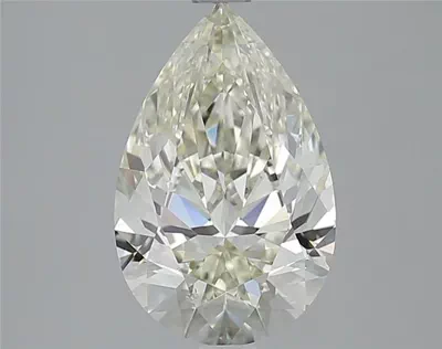 3.01ct K SI1 Rare Carat Ideal Cut Pear Diamond