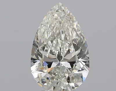 3.00ct H SI2 Rare Carat Ideal Cut Pear Diamond