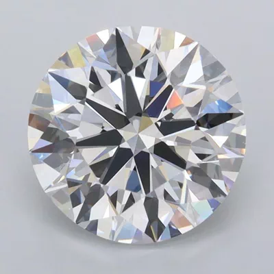 2.84ct D FL Rare Carat Ideal Cut Round Lab Grown Diamond