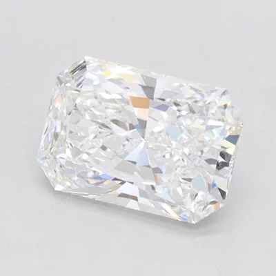 1.08ct D VVS2 Rare Carat Ideal Cut Radiant Lab Grown Diamond